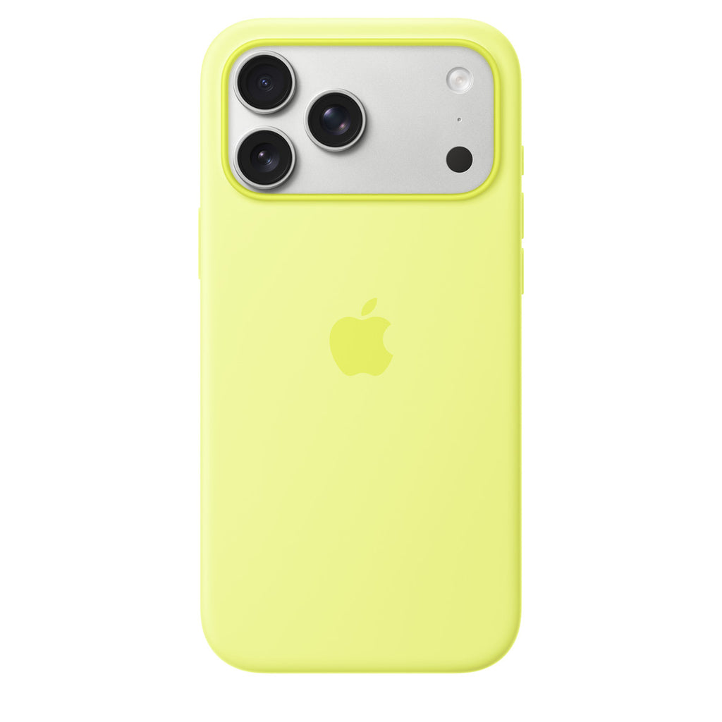 iPhone 17 Pro Max Silicone Case with MagSafe – Neon Yellow