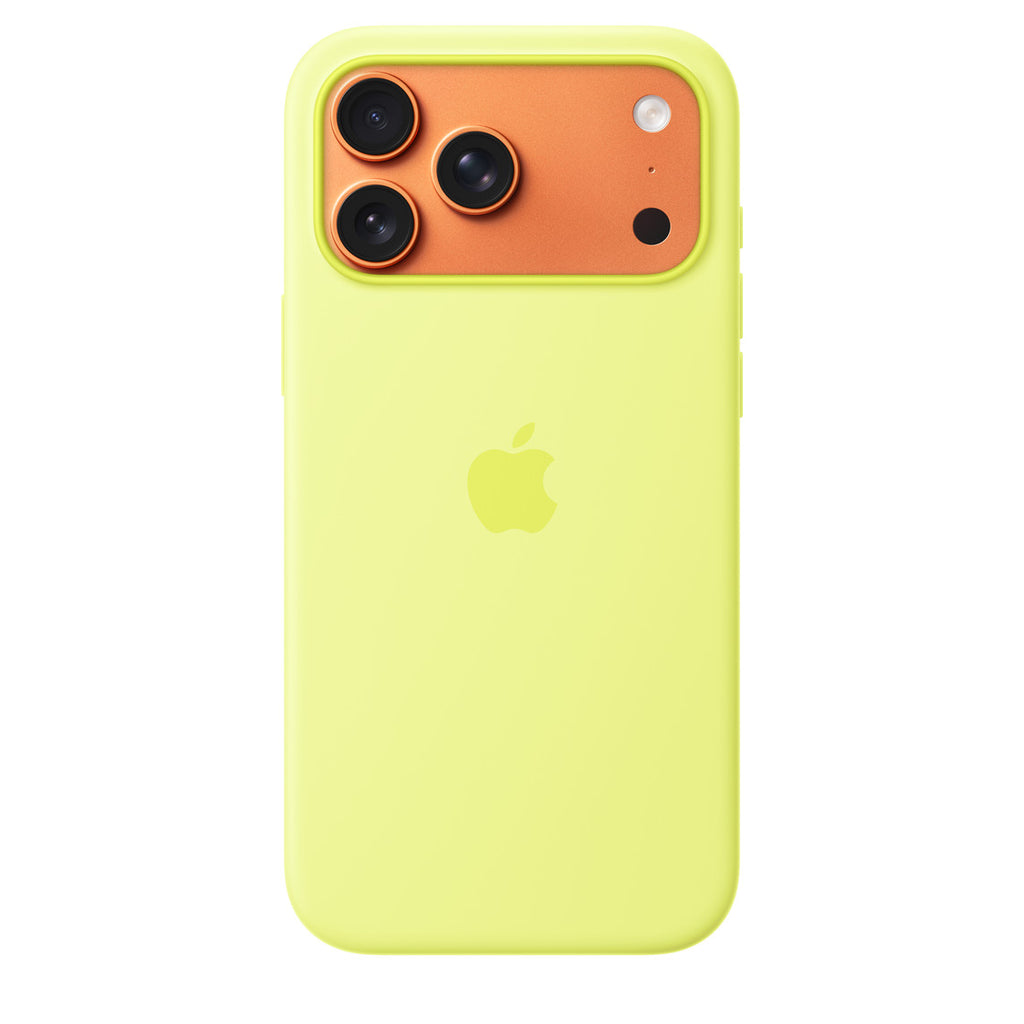 iPhone 17 Pro Max Silicone Case with MagSafe – Neon Yellow